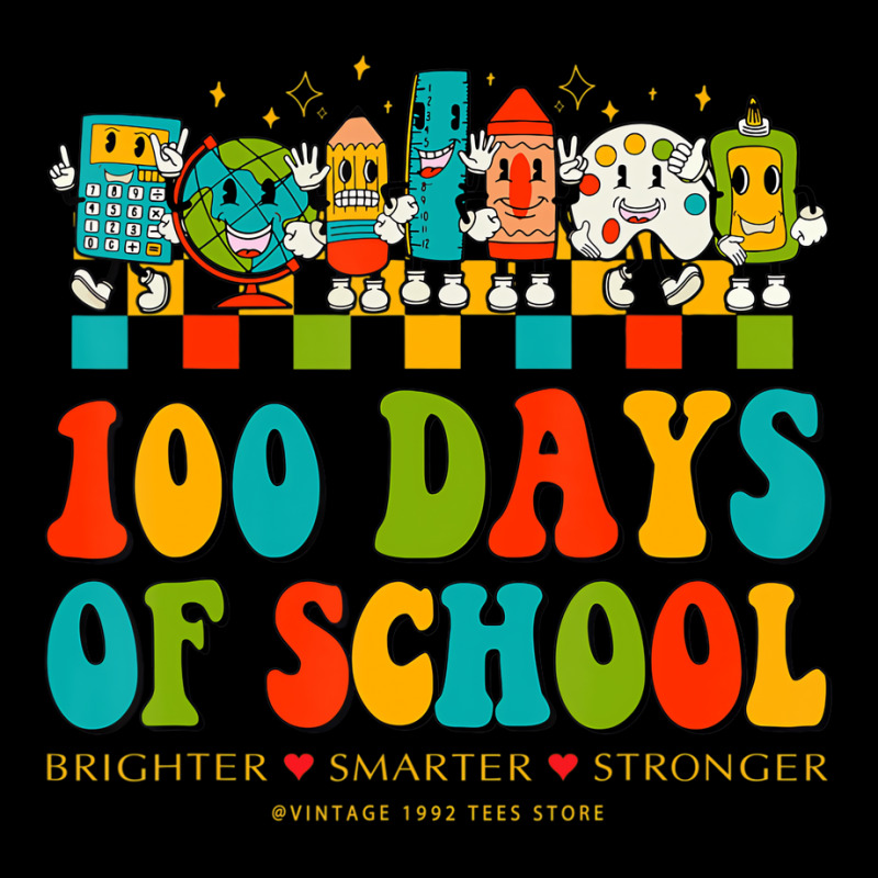 Happy 100th Day Of School Teachers Brighter Smarte Cropped Sweater by mauthe | Artistshot