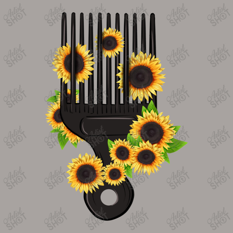 Afro Comb Sunflowers Racerback Tank by afrowomandigitalshop@gmail.com | Artistshot