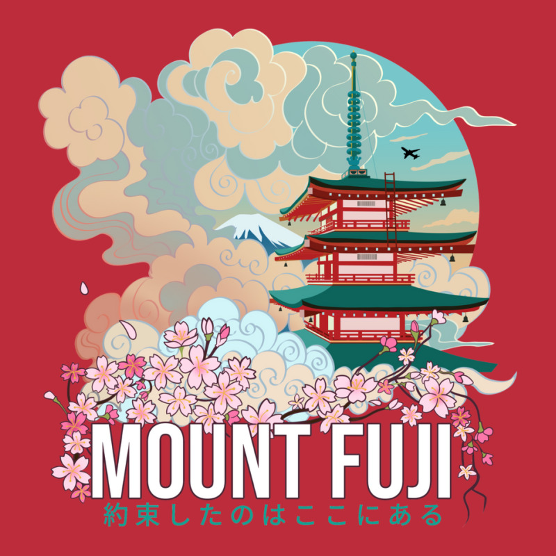 Cloudy Mount Fuji Pocket T-Shirt by masfiaano4 | Artistshot