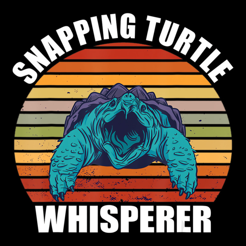 Snapping Turtle Whisperer Retro Sunset Vintage Sea Adjustable Cap | Artistshot