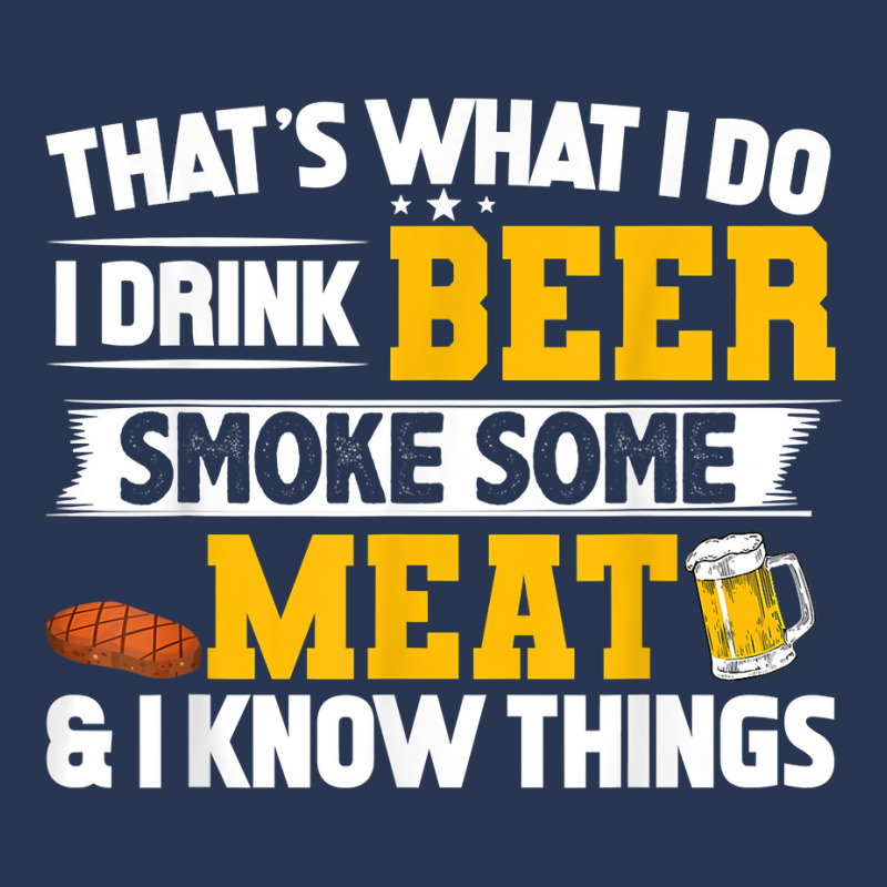 Funny I Drink Beer Smoke Some Meat And I Know Thin Men Denim Jacket | Artistshot