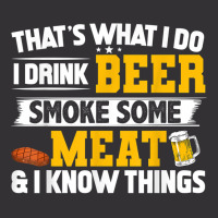 Funny I Drink Beer Smoke Some Meat And I Know Thin Vintage Hoodie | Artistshot