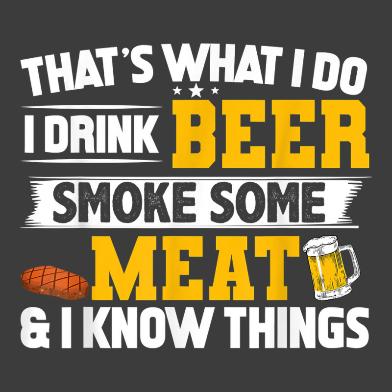 Funny I Drink Beer Smoke Some Meat And I Know Thin Men's Polo Shirt | Artistshot