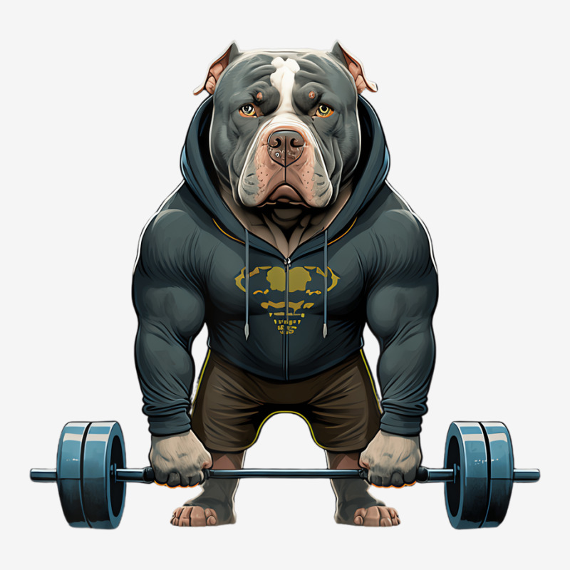 Pitbull Dog Weightlifting Funny Deadlift Men Fitne Graphic T-shirt by africaka | Artistshot