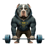 Pitbull Dog Weightlifting Funny Deadlift Men Fitne V-neck Tee | Artistshot