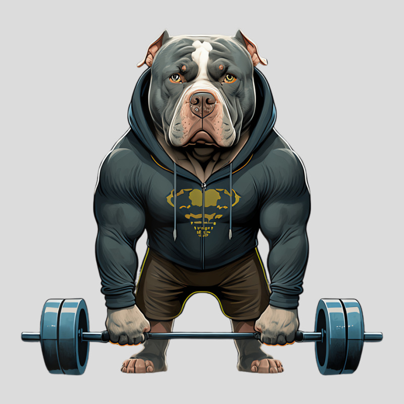 Pitbull Dog Weightlifting Funny Deadlift Men Fitne Men's Polo Shirt by africaka | Artistshot