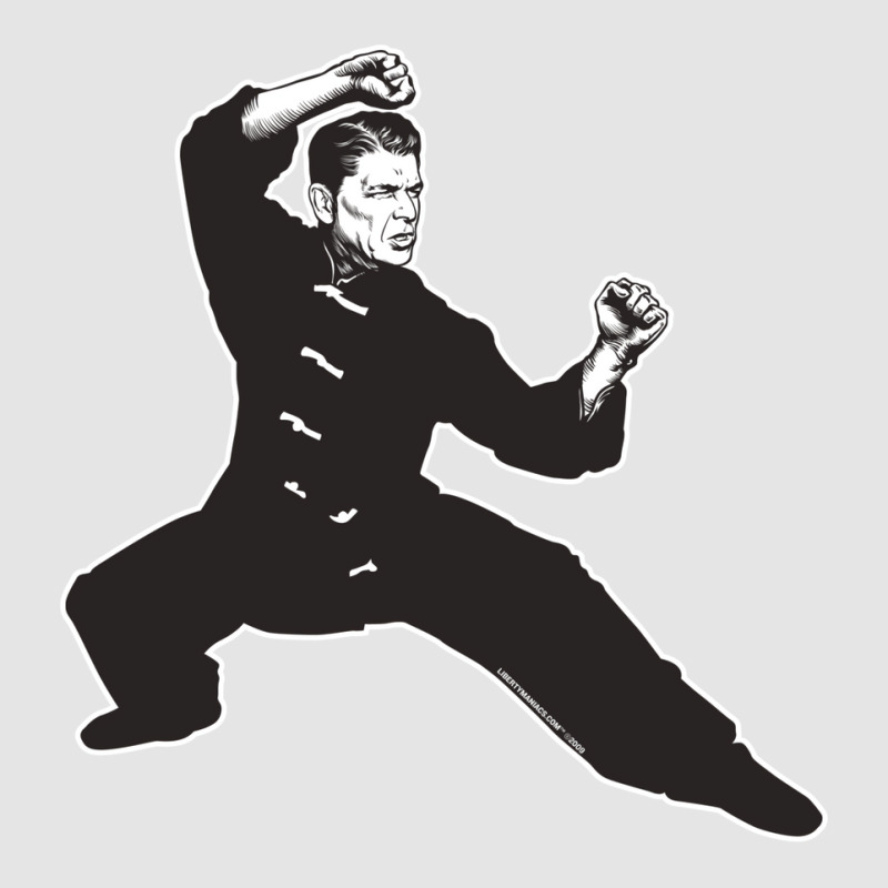 Kung Fu Reagan Exclusive T-shirt by adziaaroudg | Artistshot