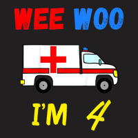 Kids Ambulance 4 Years Old 4th Birthday Emergency T-shirt | Artistshot