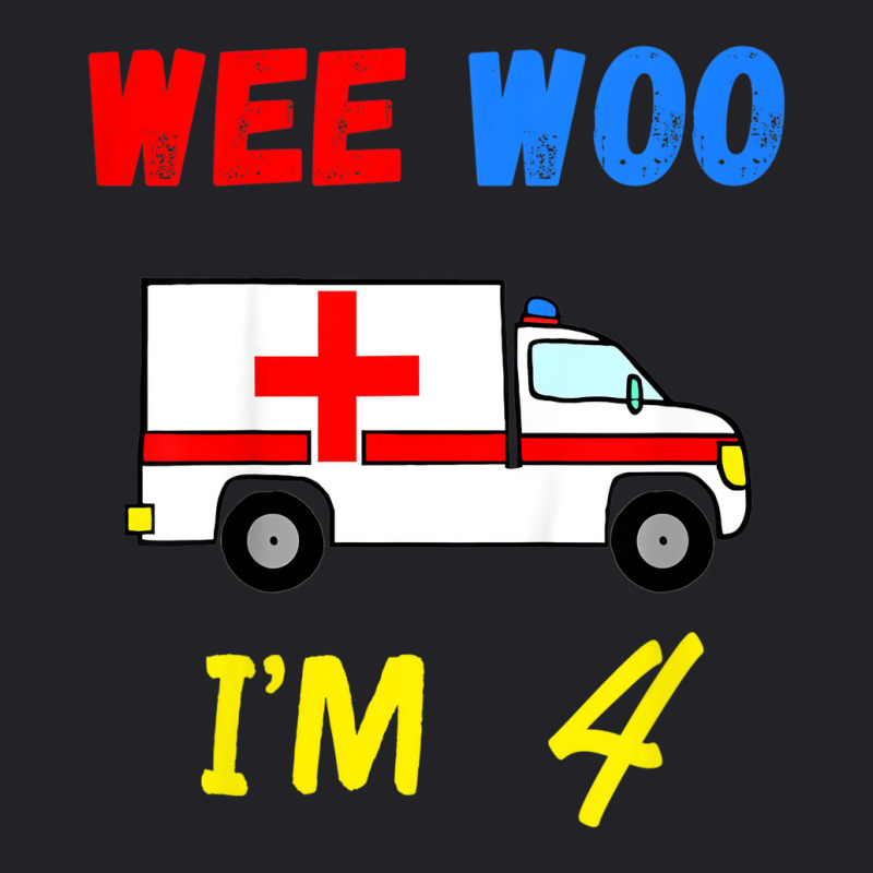 Kids Ambulance 4 Years Old 4th Birthday Emergency Youth Tee | Artistshot