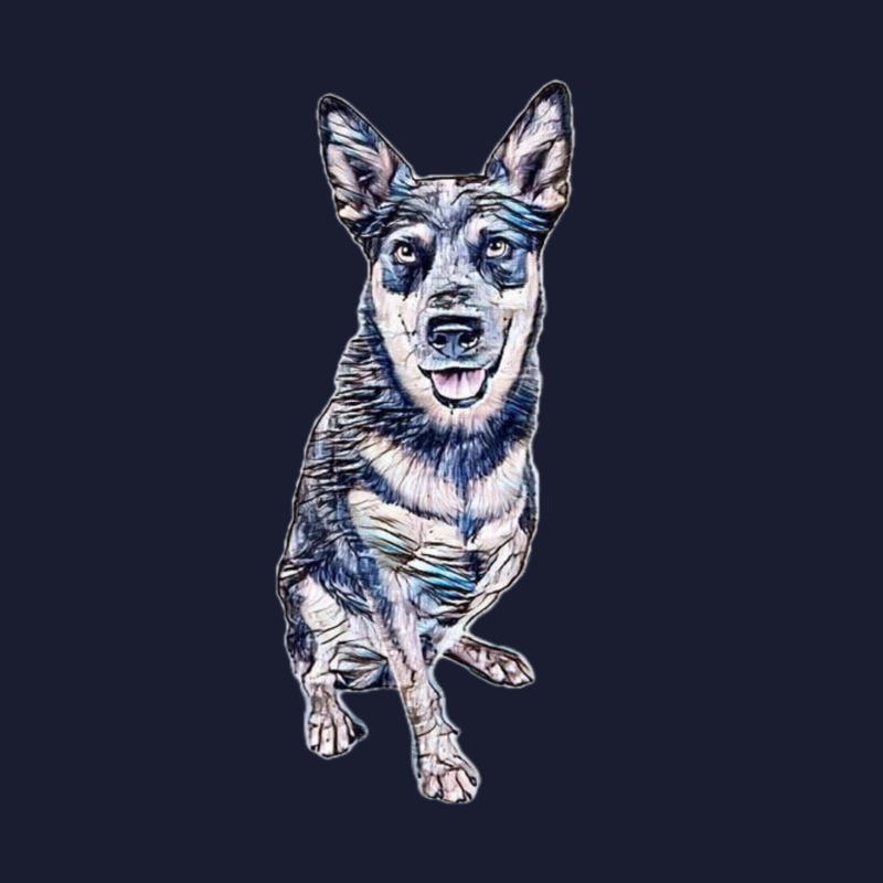 An Australian Cattle Dogs Thalated On W Women's V-Neck T-Shirt by Kemnabi | Artistshot