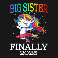 Big Sister Finally 2023 Unicorn Unicorn Shirt For Flannel Shirt | Artistshot