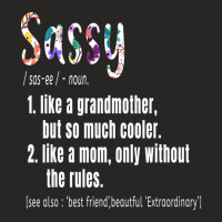 Sassy Definition Mother's Day & Birthday Gift Gran Ladies Fitted T-shirt | Artistshot