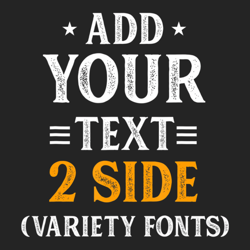 Custom Idea Two Side Add Text Ultra Soft For Men & 3/4 Sleeve Shirt | Artistshot