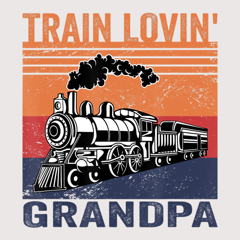 Train Lovin' Grandpa Model Railroad Train T Shirt Pocket T-shirt | Artistshot