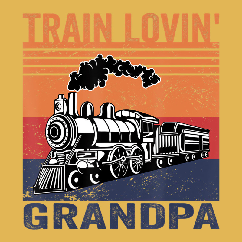 Train Lovin' Grandpa Model Railroad Train T Shirt Vintage Hoodie And Short Set | Artistshot