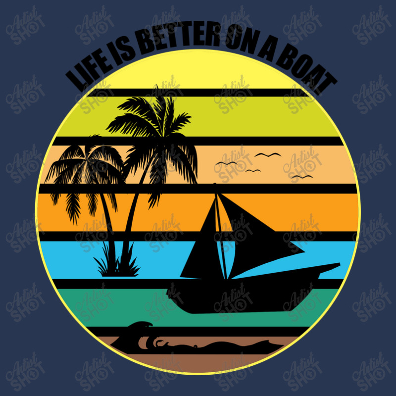 Life Is Better On A Boat Light Shirt Men Denim Jacket | Artistshot