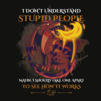 Funny I Dont Understand Stupid People Sarcastic Dr Scorecard Crop Tee | Artistshot