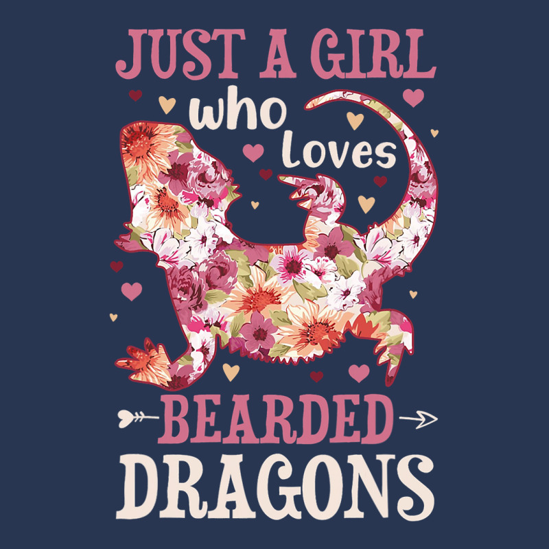 Bearded Dragon Just A Girl Who Loves Lizard Flower Men Denim Jacket by kerrmanthez | Artistshot