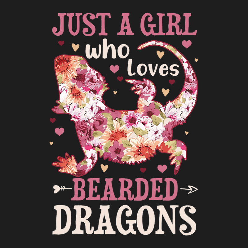 Bearded Dragon Just A Girl Who Loves Lizard Flower Classic T-shirt by kerrmanthez | Artistshot