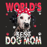 Womens Worlds Best Dalmatian Dog Mom Funny Mothers Ladies Fitted T-shirt | Artistshot