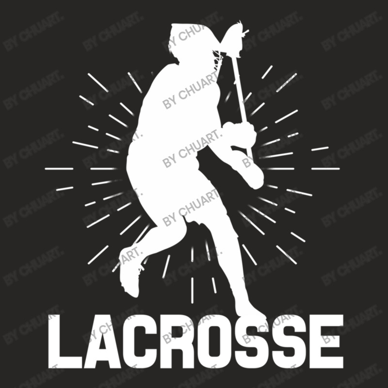 Lacrosse Players Throw Cue Ball Lax Crossstick (14 Ladies Fitted T-Shirt by ChuArt. | Artistshot