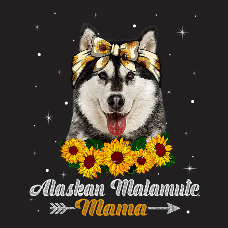 Womens Cute Alaskan Malamute Mama Dog Mom Dog Love T-shirt | Artistshot