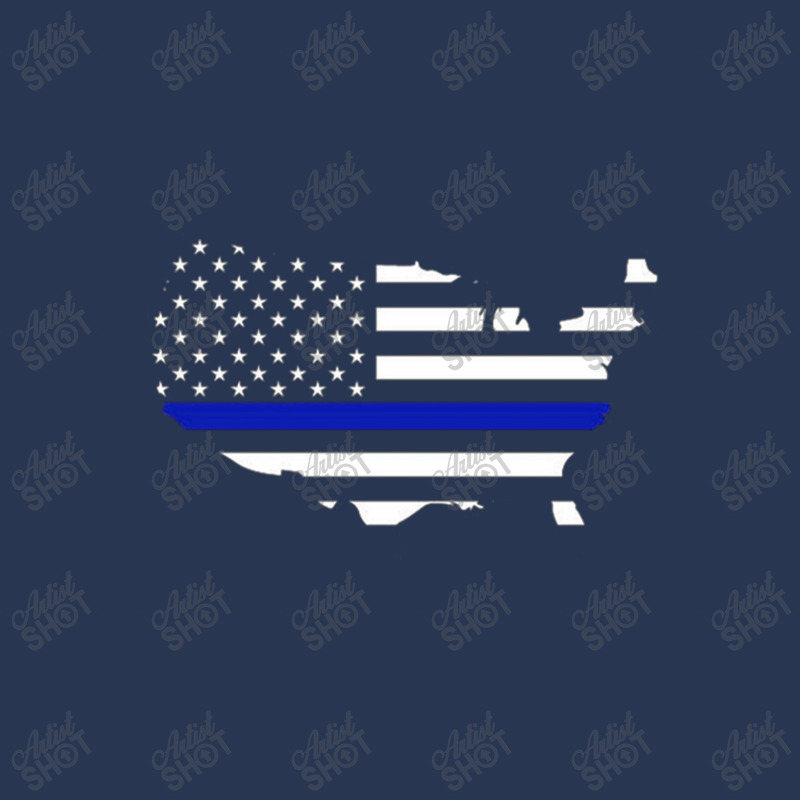 Thin Blue Line Flag Men Denim Jacket | Artistshot