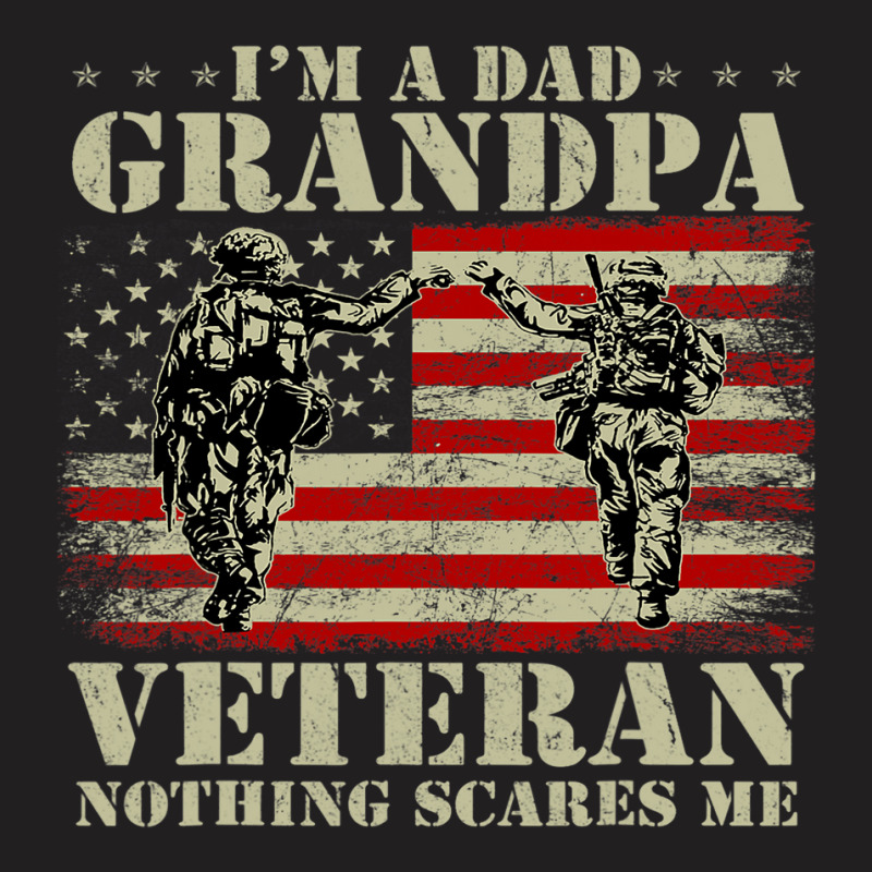 Proud Army Dad Grandpa Gifts With American Flag Ve T-shirt | Artistshot