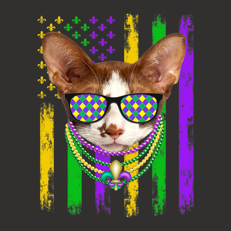 Cute Oriental Cat Lover American Flag Mardi Gras Champion Hoodie | Artistshot