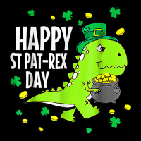 Happy St Pat Trex Day Dino St Patricks Day Toddler Lightweight Hoodie | Artistshot