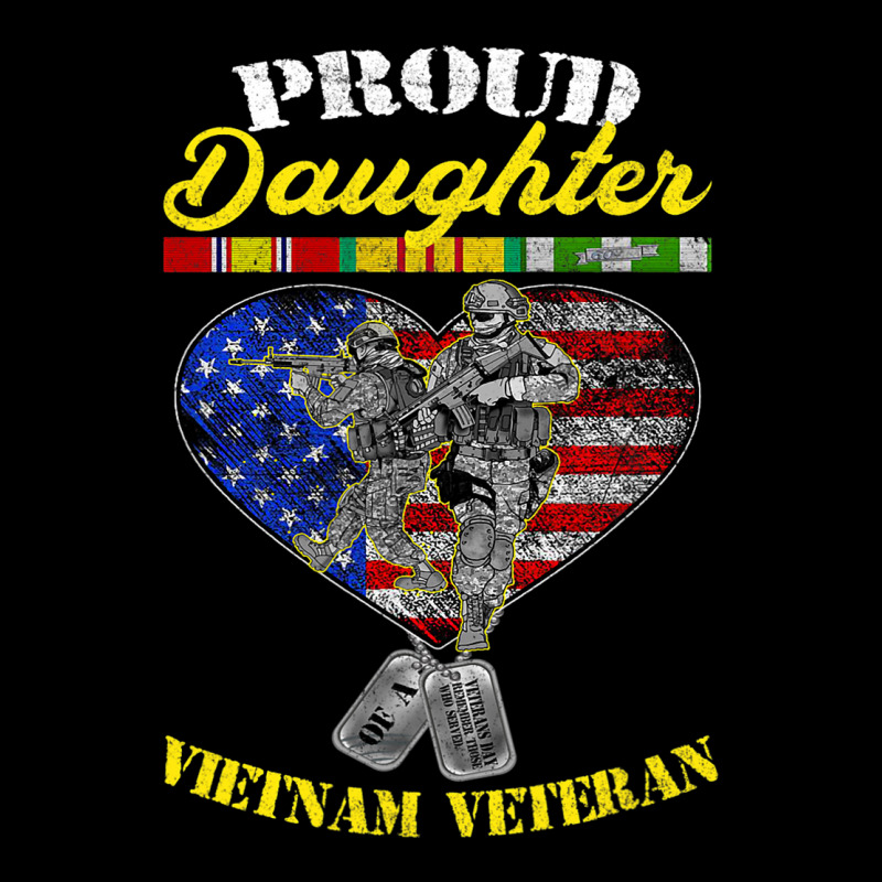 Proud Daughter Of A Vietnam Veteran T Shirt Vetera Men's Long Sleeve Pajama Set | Artistshot