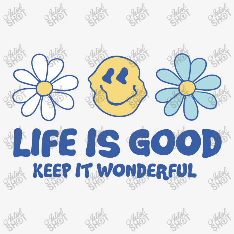 Life Is Good Keep It Wonderful, Aesthetic Motivational Quotes Adjustable Cap | Artistshot