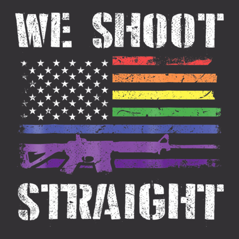 Gay Veteran We Shoot Straight Lgbt Veterans Day Gi Vintage Short | Artistshot