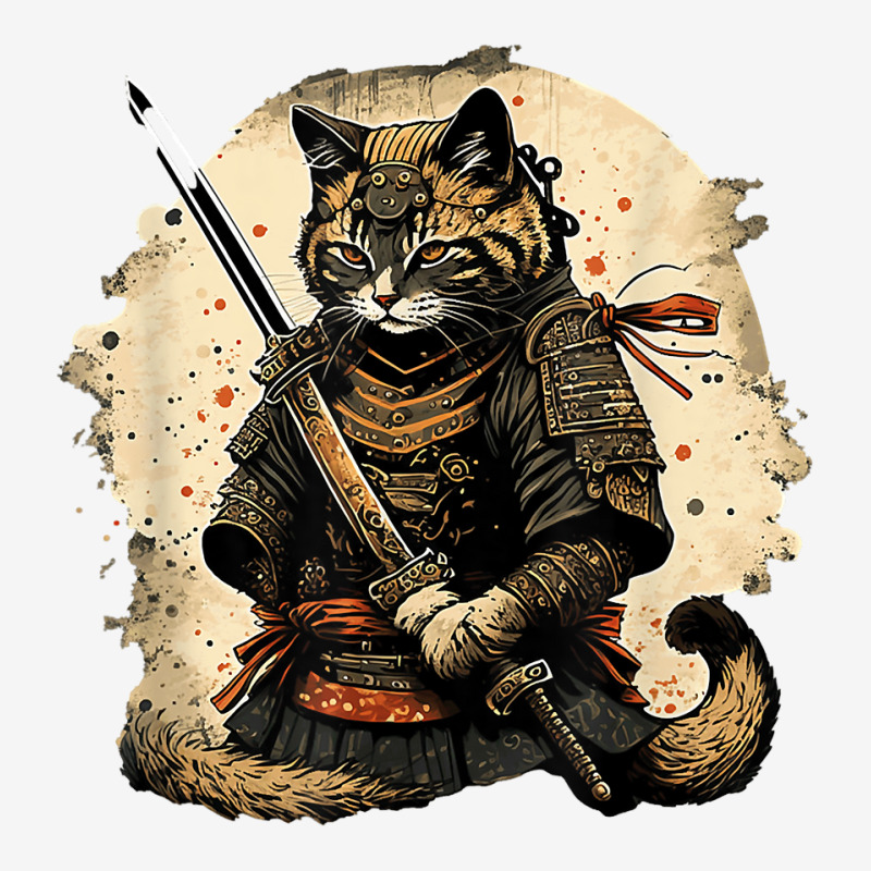 Japanese Cat Samurai Katana Sameowrai Anime T Shir Front Car Mat | Artistshot