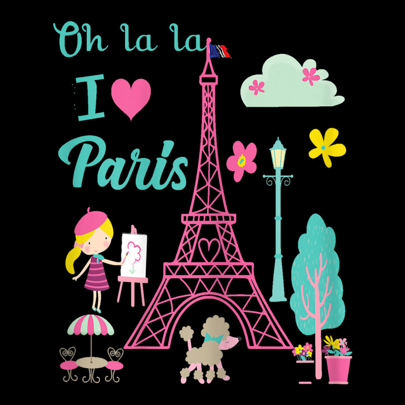 Oh La La I Love Paris Eiffel Tower French Traditio Long Sleeve Shirts by yucalsye | Artistshot