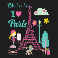 Oh La La I Love Paris Eiffel Tower French Traditio Classic T-shirt | Artistshot