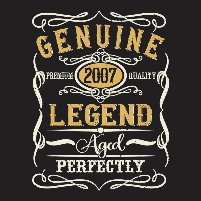 Genuine Legend 2007   16 Year Old 16th Birthday Te T-shirt | Artistshot