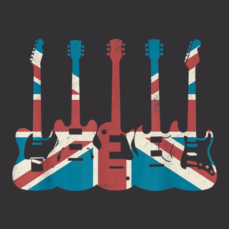 Guitar Player Vintage Guitar Great Britain Flag Bi Vintage Short | Artistshot