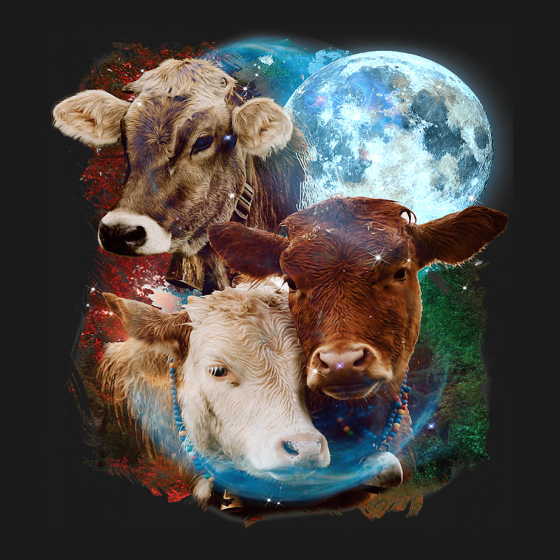 3 Moon Cow Funny Livestock Cattle Animal Lovers Ar Full-length Apron | Artistshot