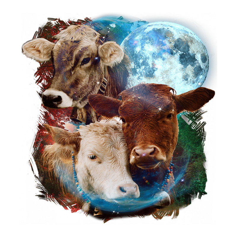 3 Moon Cow Funny Livestock Cattle Animal Lovers Ar Sticker | Artistshot