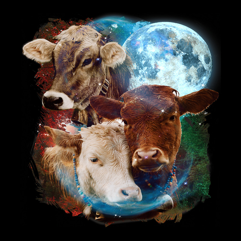 3 Moon Cow Funny Livestock Cattle Animal Lovers Ar Maternity Scoop Neck T-shirt by AURRADILLARD | Artistshot