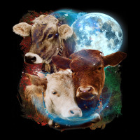 3 Moon Cow Funny Livestock Cattle Animal Lovers Ar Cropped Sweater | Artistshot