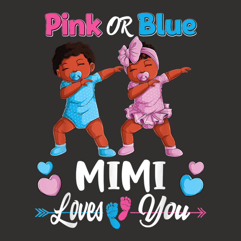 Pink Or Blue Mimi Loves You Black Baby Gender Reve Champion Hoodie by yucalsye | Artistshot