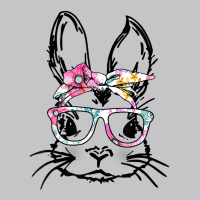 Cute Bunny Face Floral Glasses Headband Happy East Baby Bodysuit | Artistshot