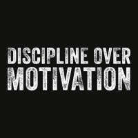 Discipline Over Motivation Goals Hard Work Gym Vin Scorecard Crop Tee | Artistshot