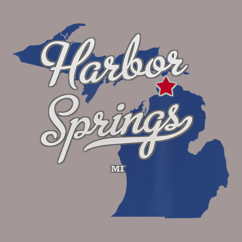 Harbor Springs Michigan Mi Map T Shirt Vintage Short | Artistshot