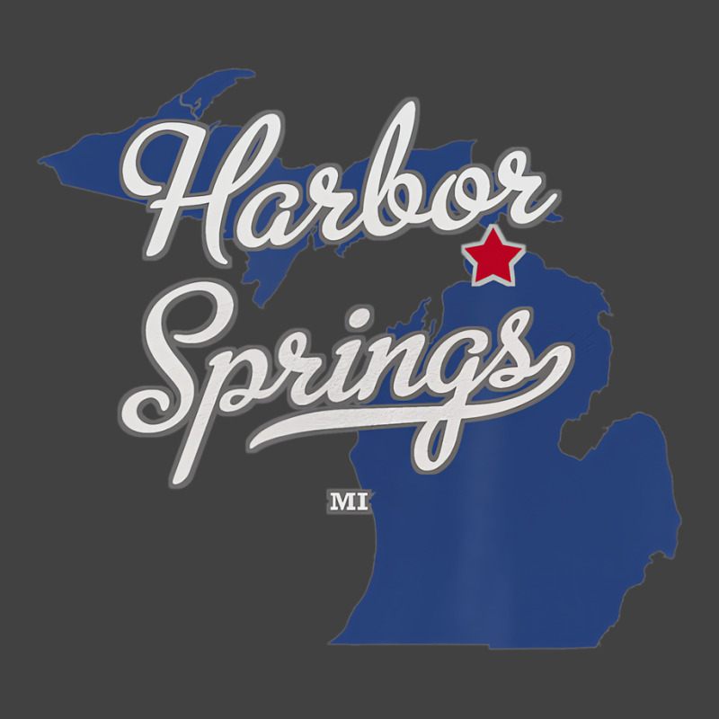 Harbor Springs Michigan Mi Map T Shirt Vintage T-shirt | Artistshot