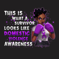 Womens Survivor Domestic Violence Awareness Purple T-shirt | Artistshot