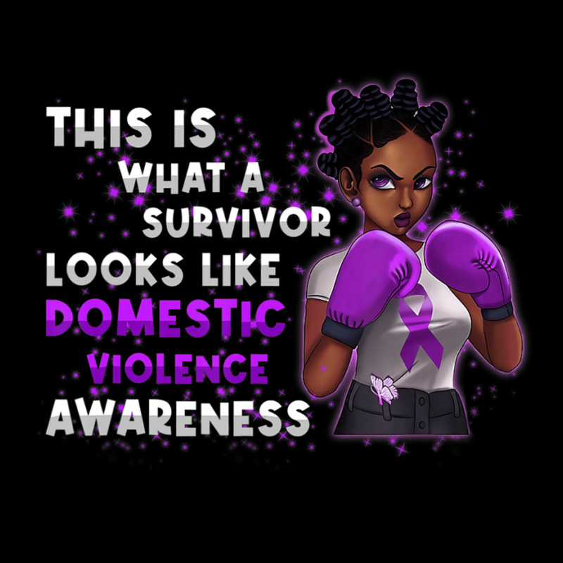 Womens Survivor Domestic Violence Awareness Purple V-neck Tee | Artistshot