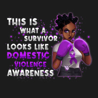 Womens Survivor Domestic Violence Awareness Purple Hoodie & Jogger Set | Artistshot